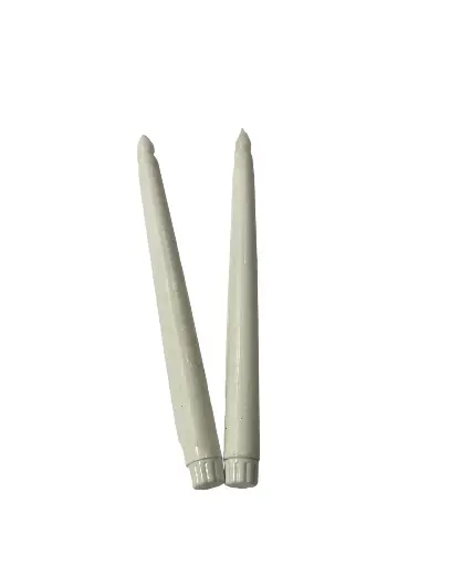 White Taper Candle 
