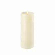 Ivory Flame-less LED Pillar Candle - 5.9" 