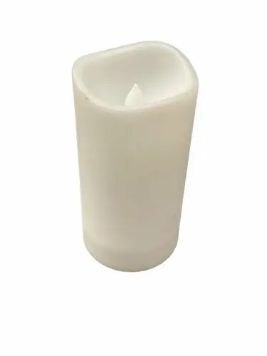 White Flame-less LED Pillar Candle - 3.9"  