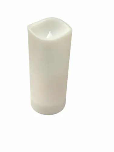 White Flame-less LED Pillar Candle - 4.7"  