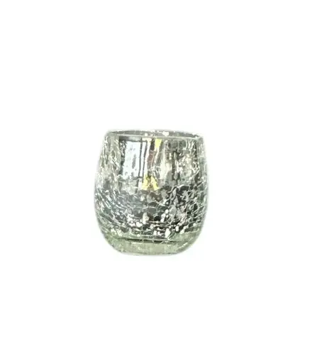 Votive: Silver Tall Round 