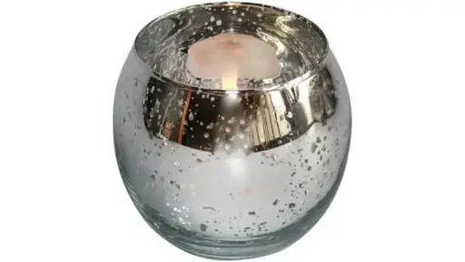 Votive: Silver Short Round 