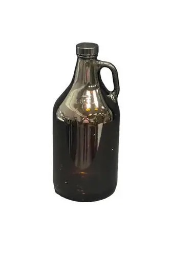 Amber Whiskey Jug Vases