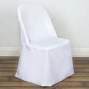 Chair Covers:  White Folding Chair 