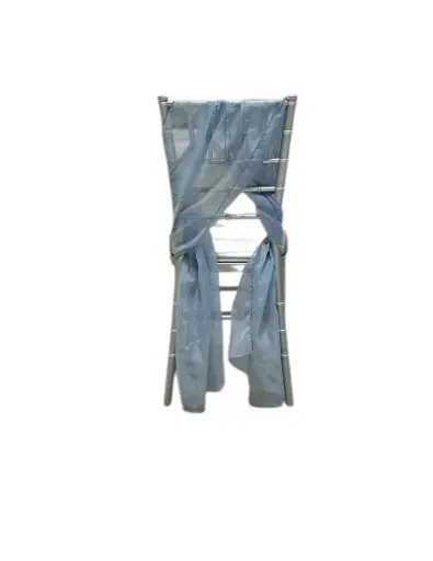Chiavari Chair Sash: Dusty Blue