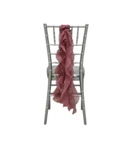 Chiavari Chair Sash: Wavy Mauve