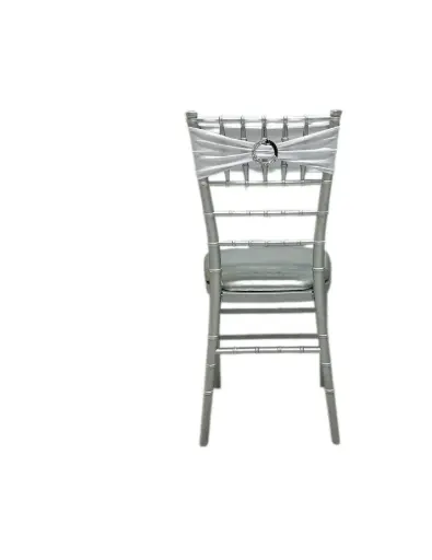 Spandex Chair Bow: White 