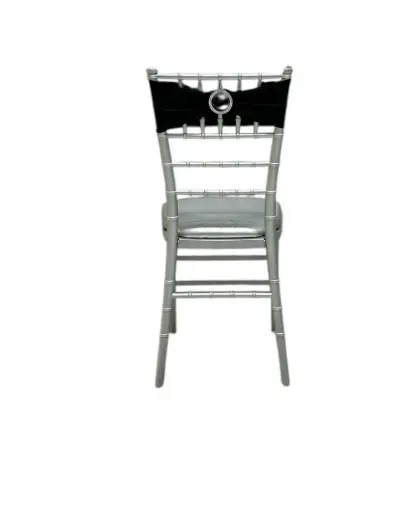 Spandex Chair Bow: Black