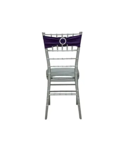 Spandex Chair Bow: Dark Purple