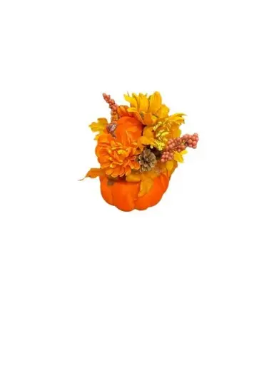 Pumpkin w/Floral Arrangement 