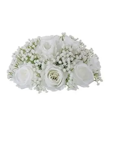 White Rose/Baby's Breath Flower Ball 
