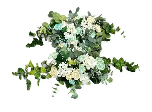 Altar Swag: Blue & Cream 