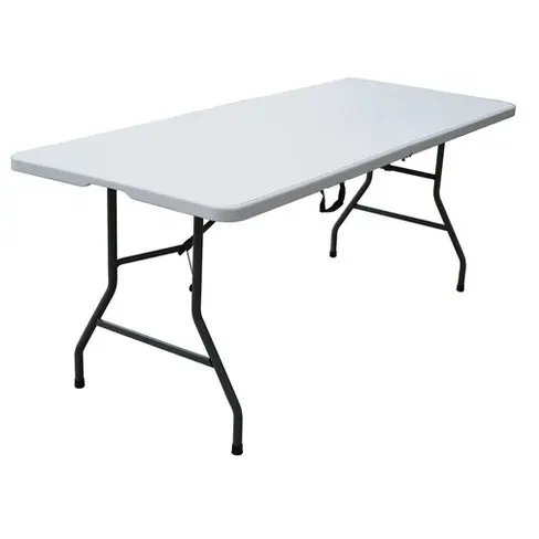 6' White Plastic Table 