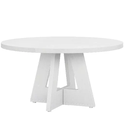 48" White Circle Table 