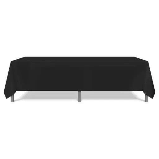 52"x114" Table Cloth: Black 