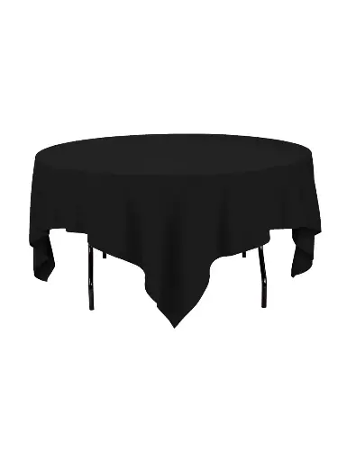 85" Table Cloth: Black 