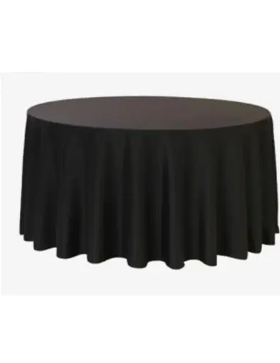 130" Table Cloth: Black