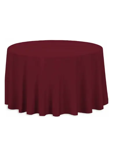 130" Table Cloth: Burgundy