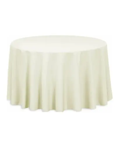 130" Table Cloth: Ivory