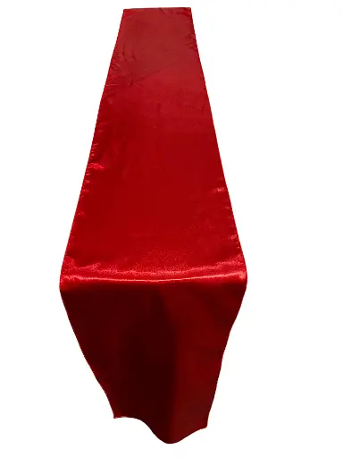 Table Runner: Red Satin