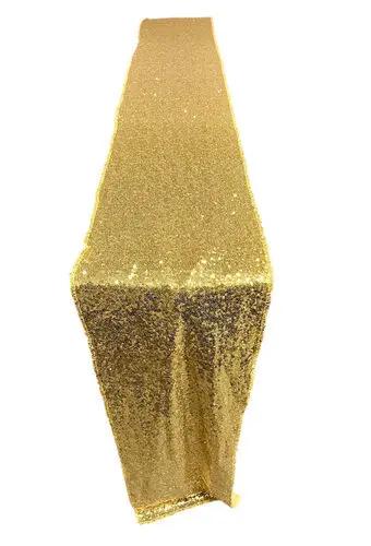 Table Runner:  Gold Sequin
