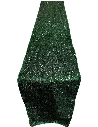 Table Runner:  Emerald Sequin