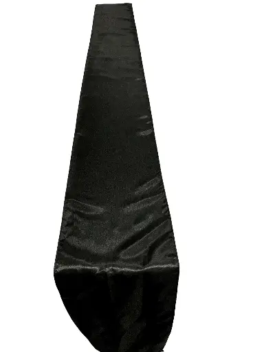 Table Runner:  Black Satin