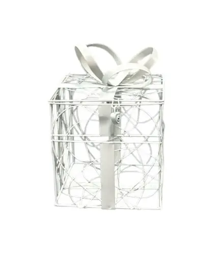 White Wire Card Box 