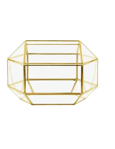 Gold Geo Card Box 