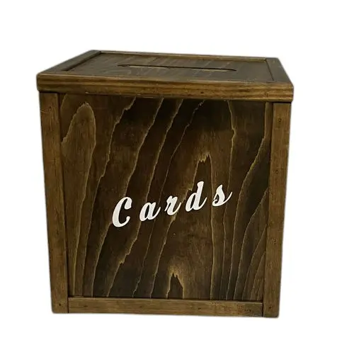 Wood Card Box-Large 