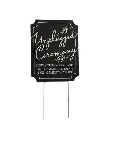 Signs:  Black Unplugged Ceremony 