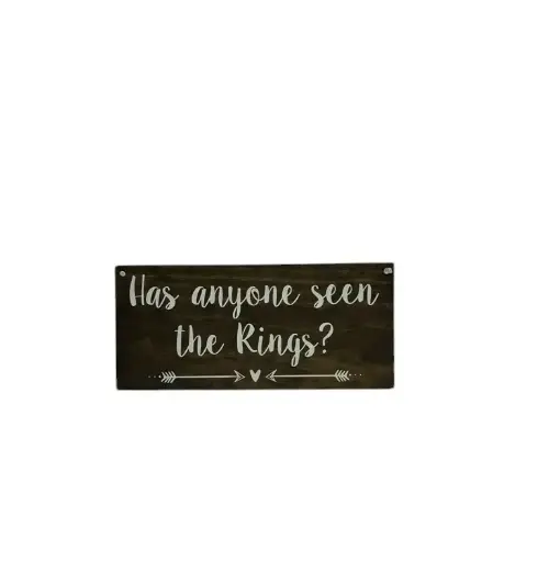 Signs:  Has anyone seen the Rings? 