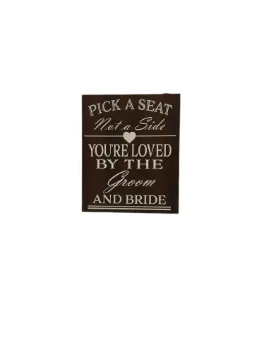 Signs:  Pick a Seat 