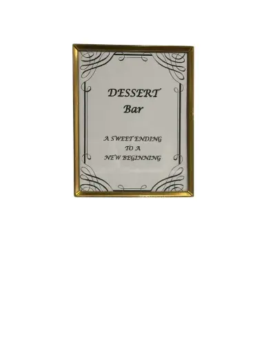 Dessert Sign:  Dessert Bar 