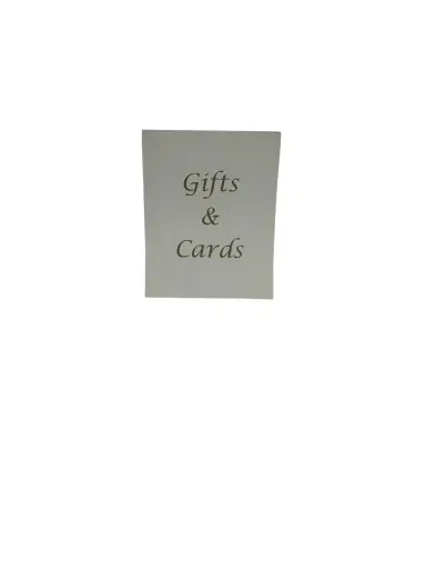 Sign:  Gift & Cards-Gold-Interchangeable Frame 