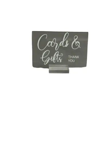 Sign:  Gift & Card Acrylic 