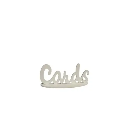 Sign:  Cards-White 