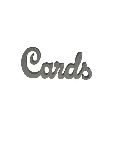 Sign:  Cards-Silver 