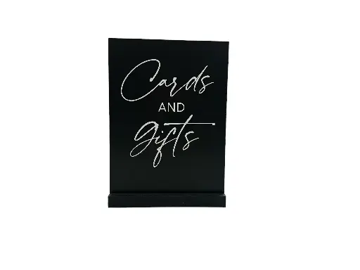Sign:  Cards & Gifts: Black 