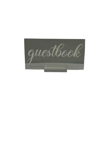 Guestbook-Acrylic w/White 