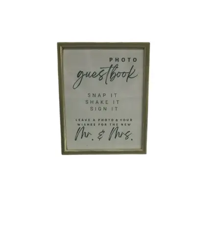 Photo Guestbook-Interchangeable Frame 