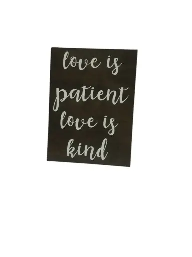 Sign:  Love is Patient Poem (Set of 6) 