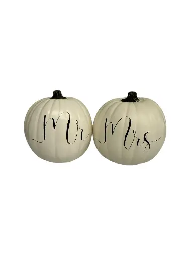 Mr & Mrs Pumpkin Large 