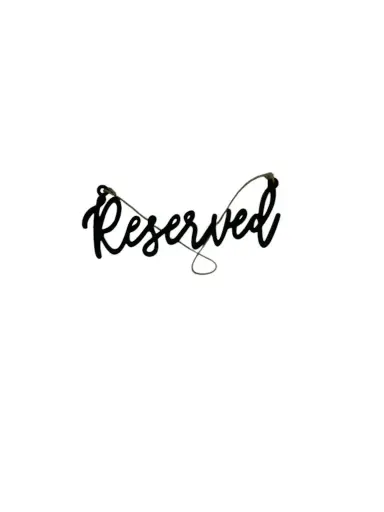 Black Reserved w/Twine 